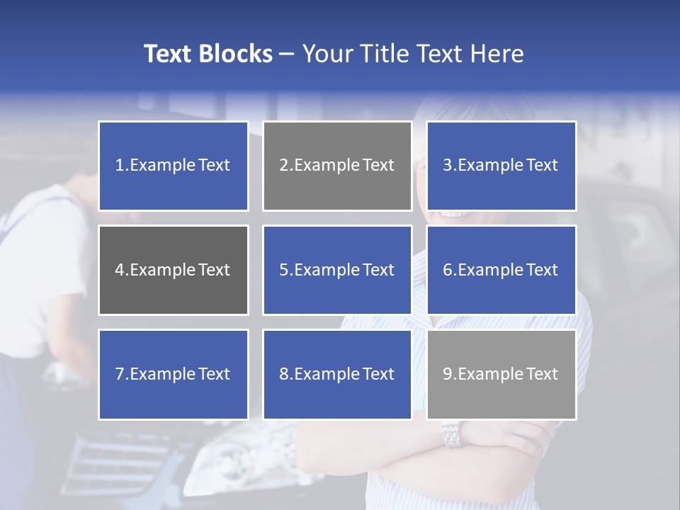 A Woman Standing Next To A Man In Front Of A Car PowerPoint Template