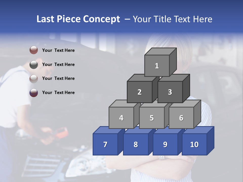 A Woman Standing Next To A Man In Front Of A Car PowerPoint Template