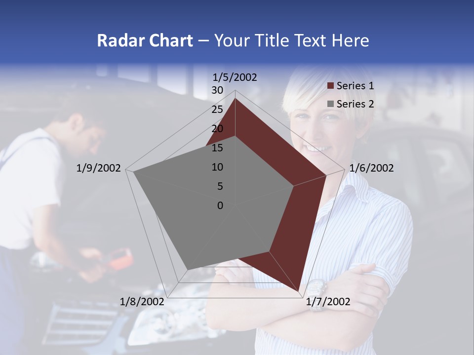 A Woman Standing Next To A Man In Front Of A Car PowerPoint Template