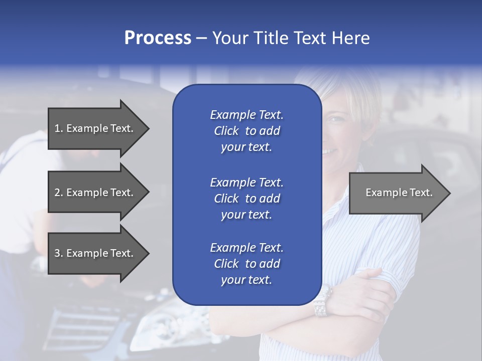 A Woman Standing Next To A Man In Front Of A Car PowerPoint Template