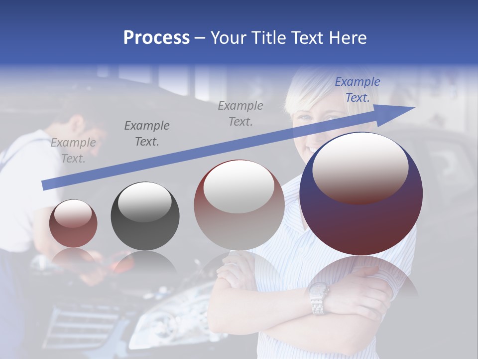 A Woman Standing Next To A Man In Front Of A Car PowerPoint Template