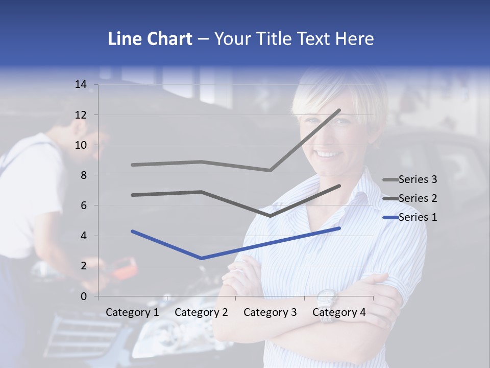 A Woman Standing Next To A Man In Front Of A Car PowerPoint Template