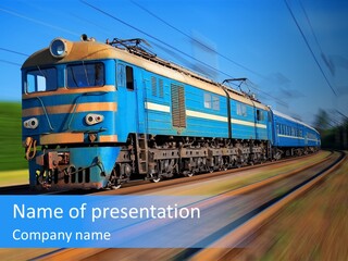Speed Fast Commuting PowerPoint Template