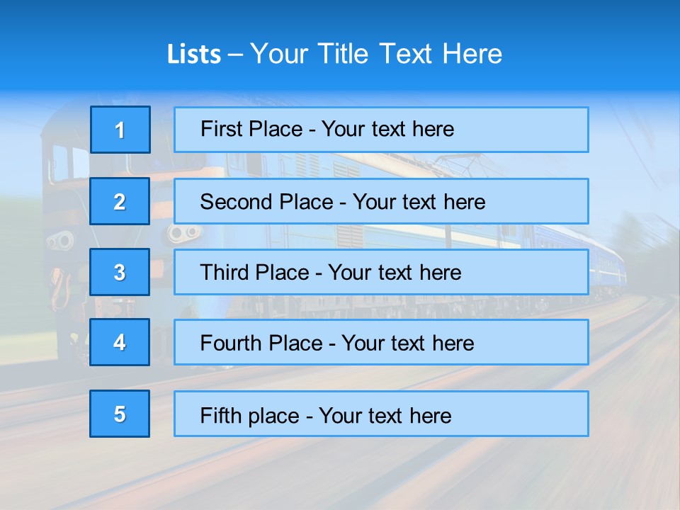 Speed Fast Commuting PowerPoint Template