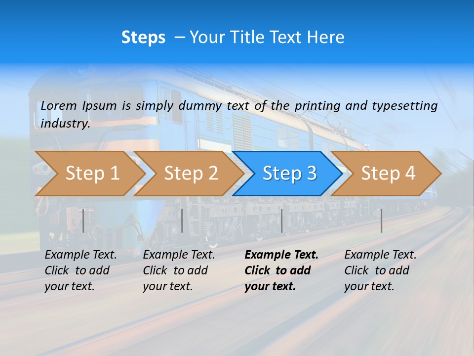 Speed Fast Commuting PowerPoint Template