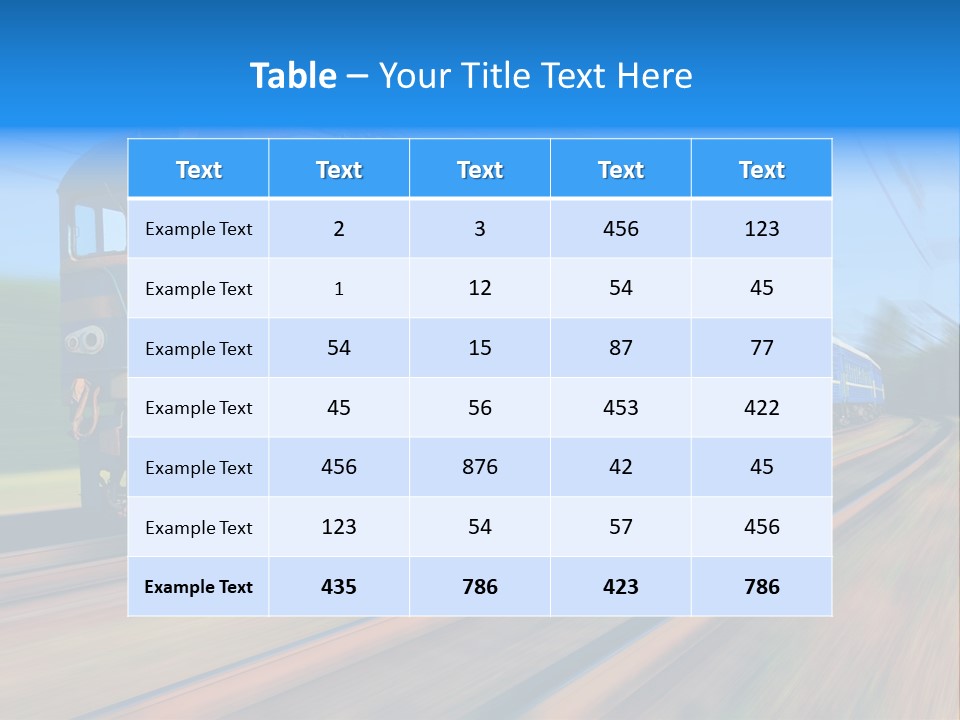 Speed Fast Commuting PowerPoint Template