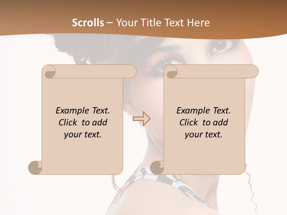 Charm Elegance Ringlets PowerPoint Template