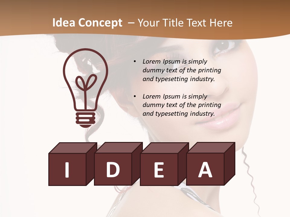 Charm Elegance Ringlets PowerPoint Template