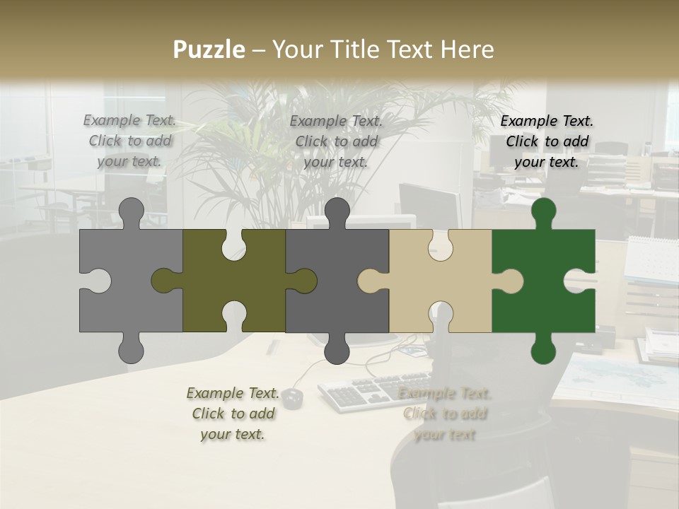 Space Place Computer PowerPoint Template