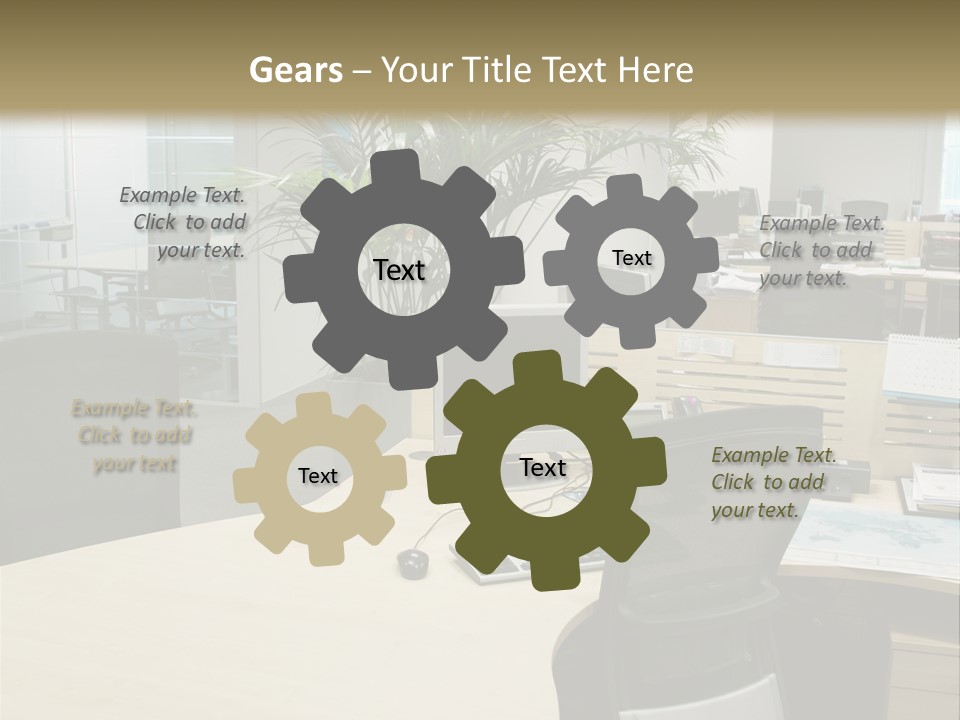 Space Place Computer PowerPoint Template