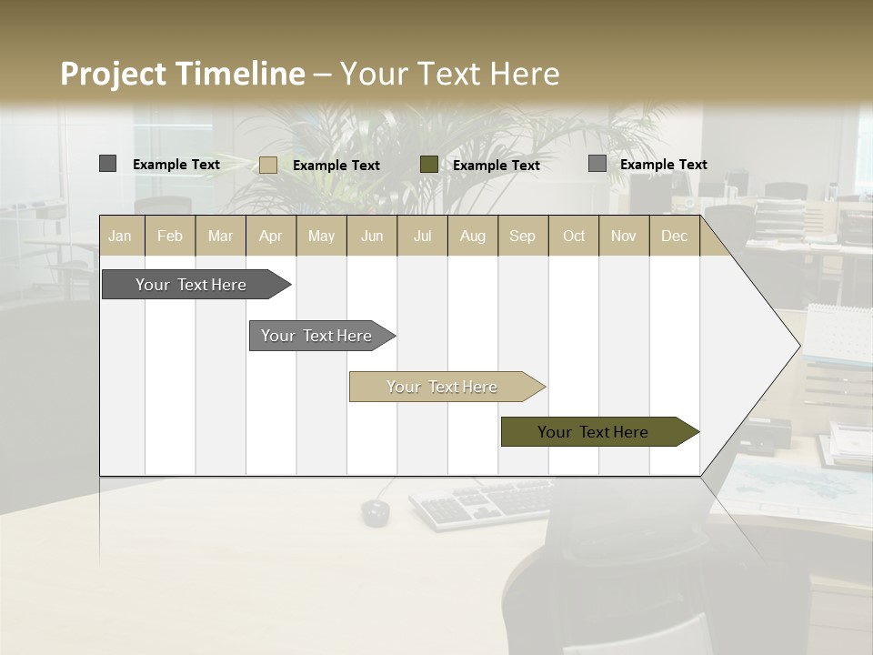 Space Place Computer PowerPoint Template