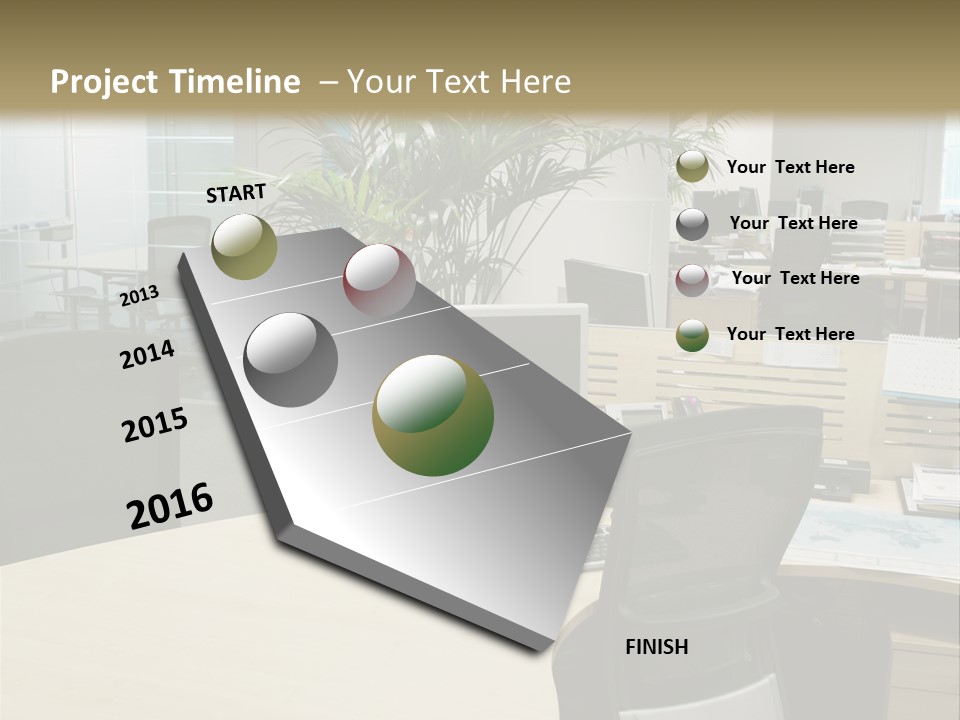 Space Place Computer PowerPoint Template