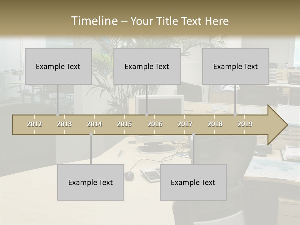 Space Place Computer PowerPoint Template