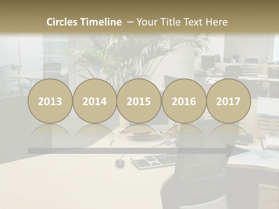 Space Place Computer PowerPoint Template