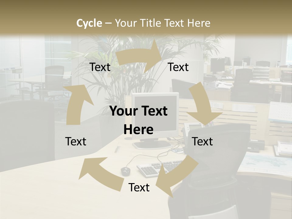 Space Place Computer PowerPoint Template