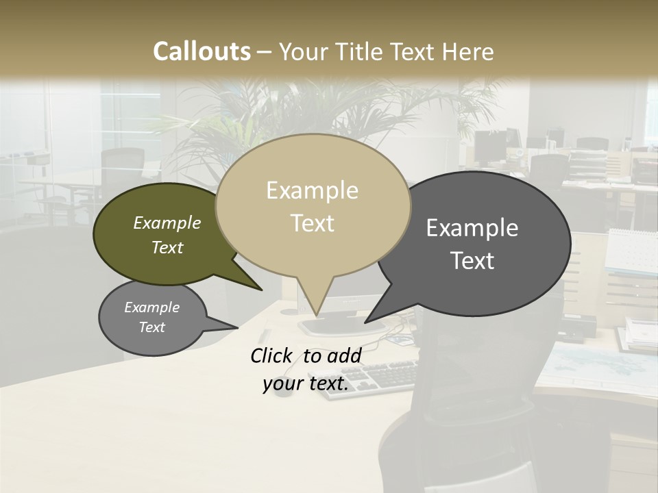 Space Place Computer PowerPoint Template
