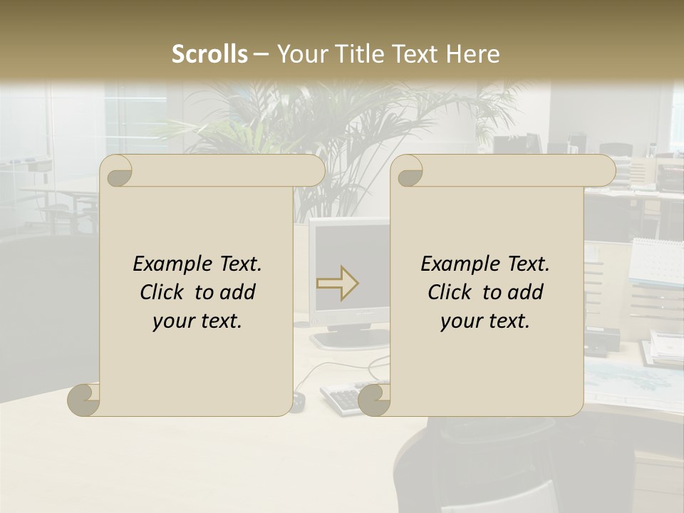 Space Place Computer PowerPoint Template