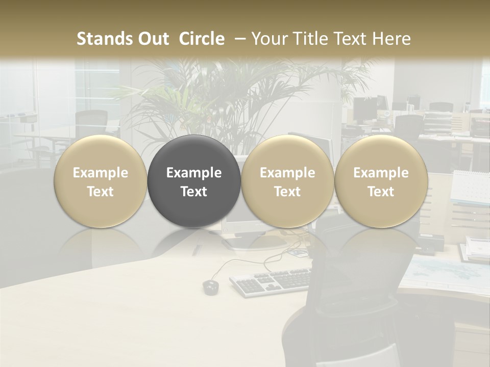 Space Place Computer PowerPoint Template