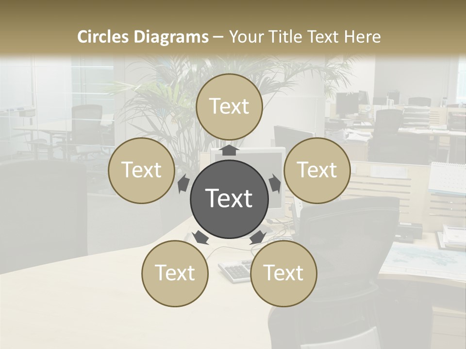Space Place Computer PowerPoint Template