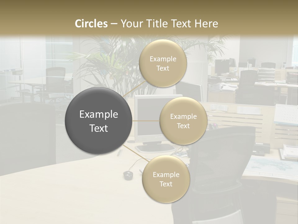 Space Place Computer PowerPoint Template