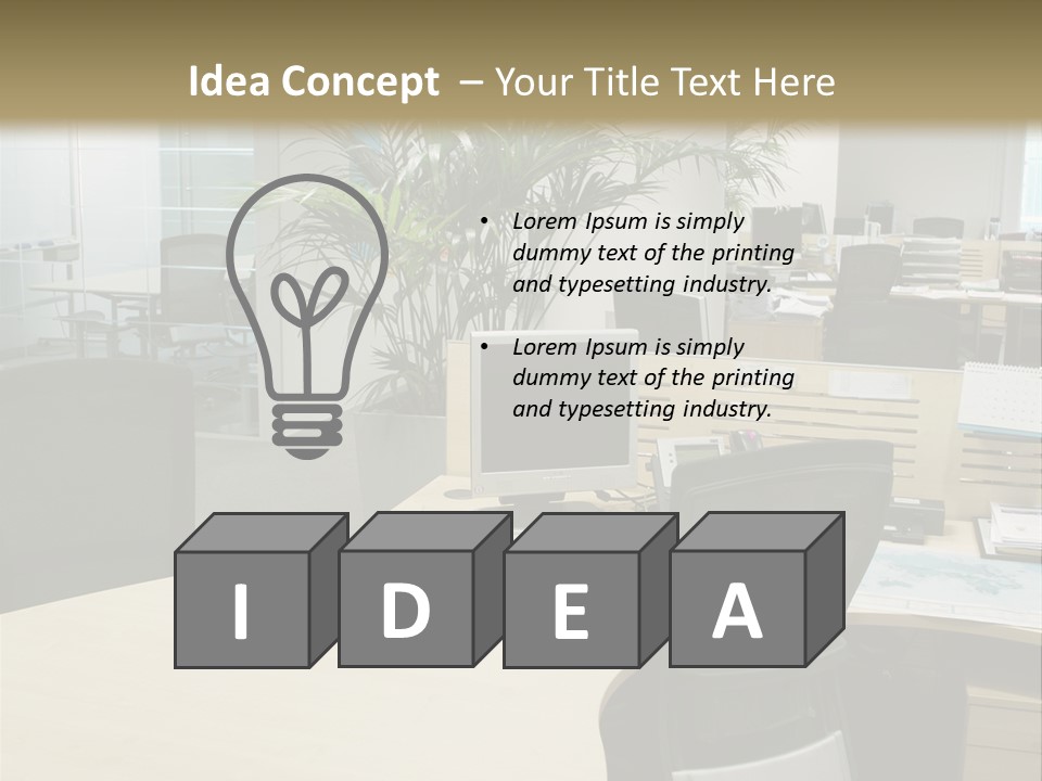 Space Place Computer PowerPoint Template