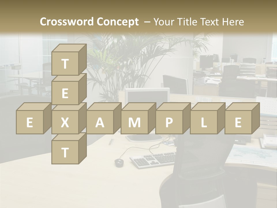 Space Place Computer PowerPoint Template