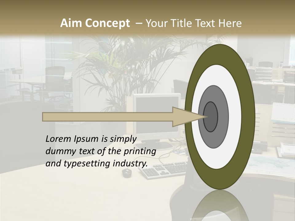 Space Place Computer PowerPoint Template