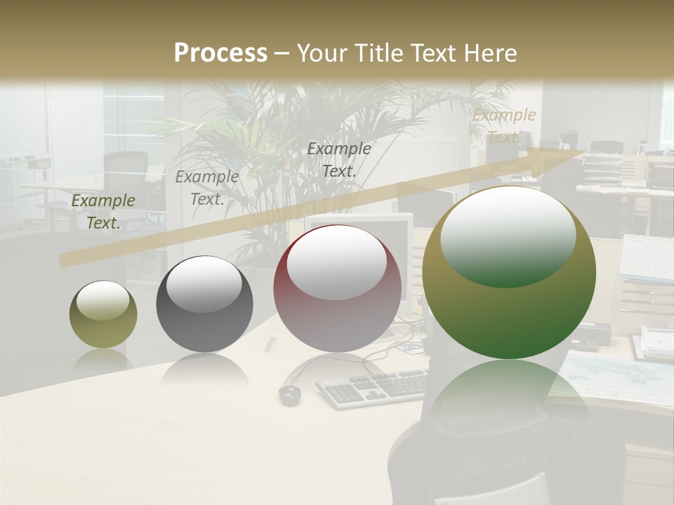 Space Place Computer PowerPoint Template