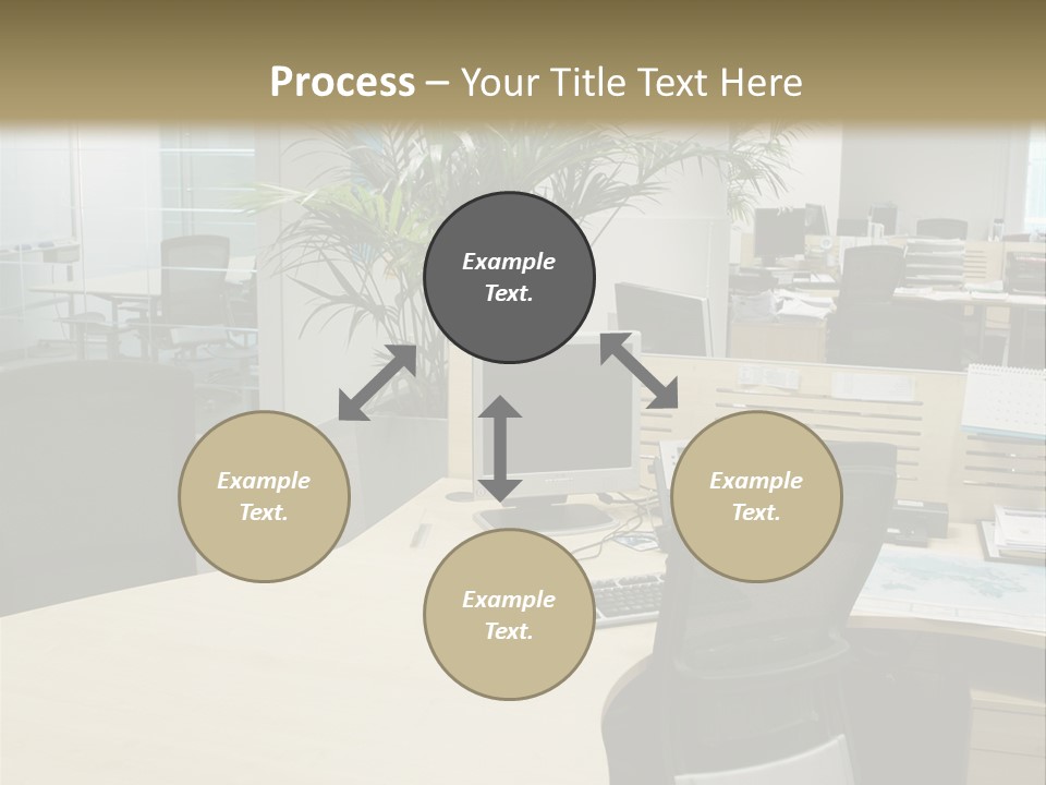 Space Place Computer PowerPoint Template