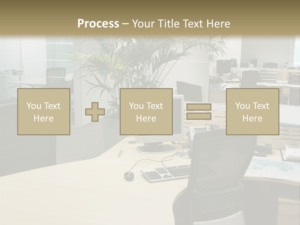 Space Place Computer PowerPoint Template