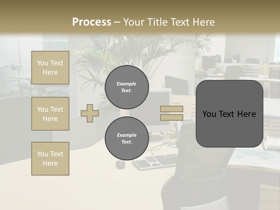 Space Place Computer PowerPoint Template