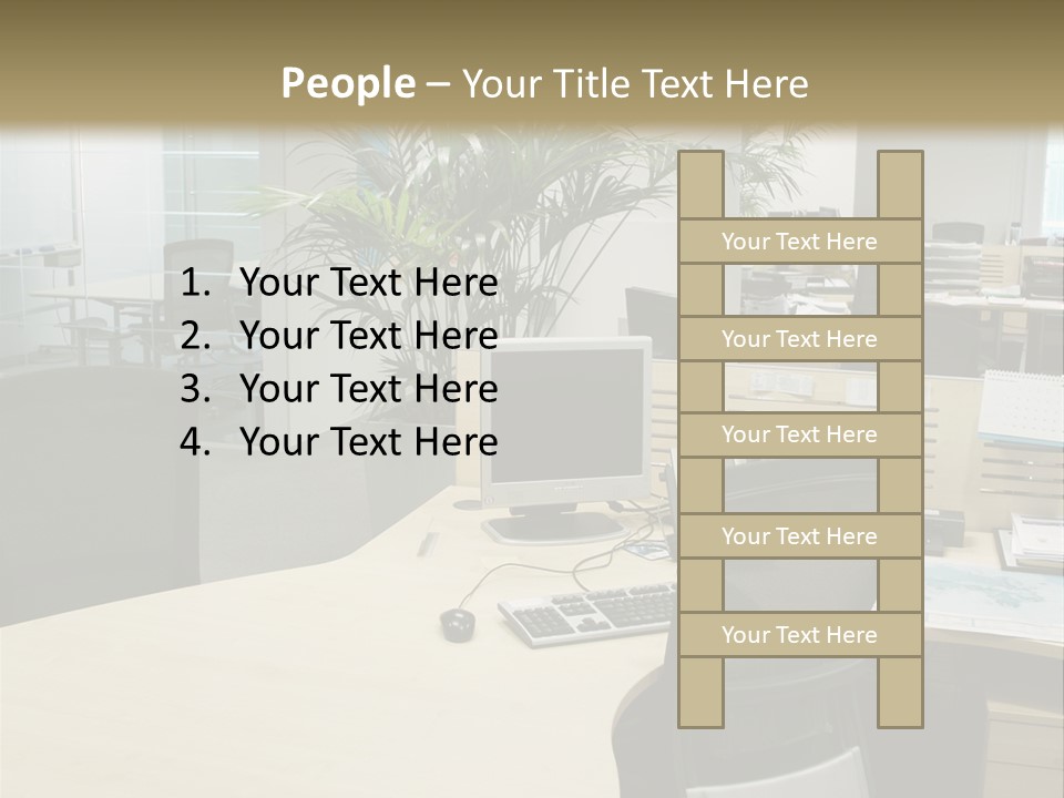 Space Place Computer PowerPoint Template