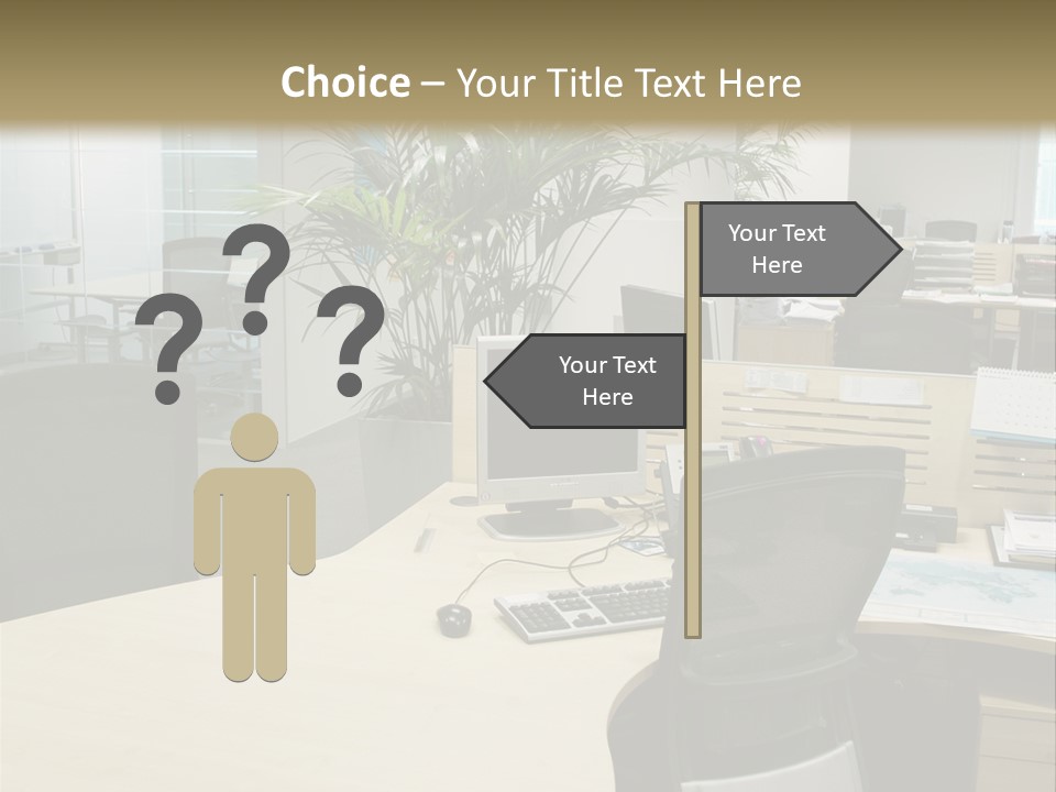 Space Place Computer PowerPoint Template