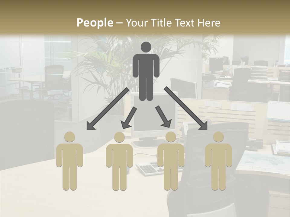 Space Place Computer PowerPoint Template