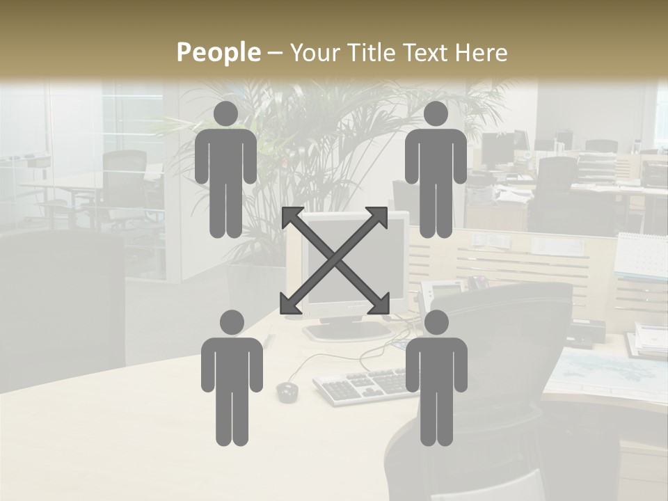 Space Place Computer PowerPoint Template