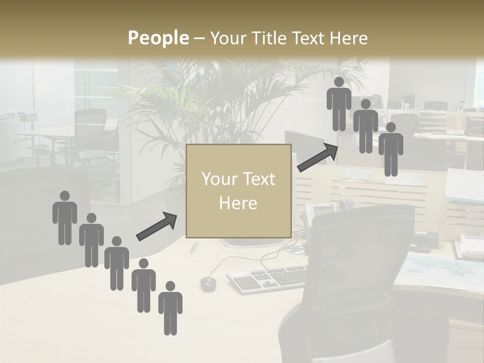 Space Place Computer PowerPoint Template