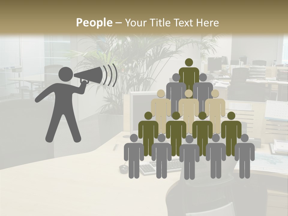 Space Place Computer PowerPoint Template