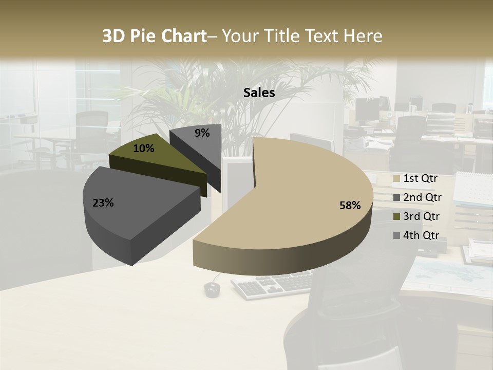 Space Place Computer PowerPoint Template