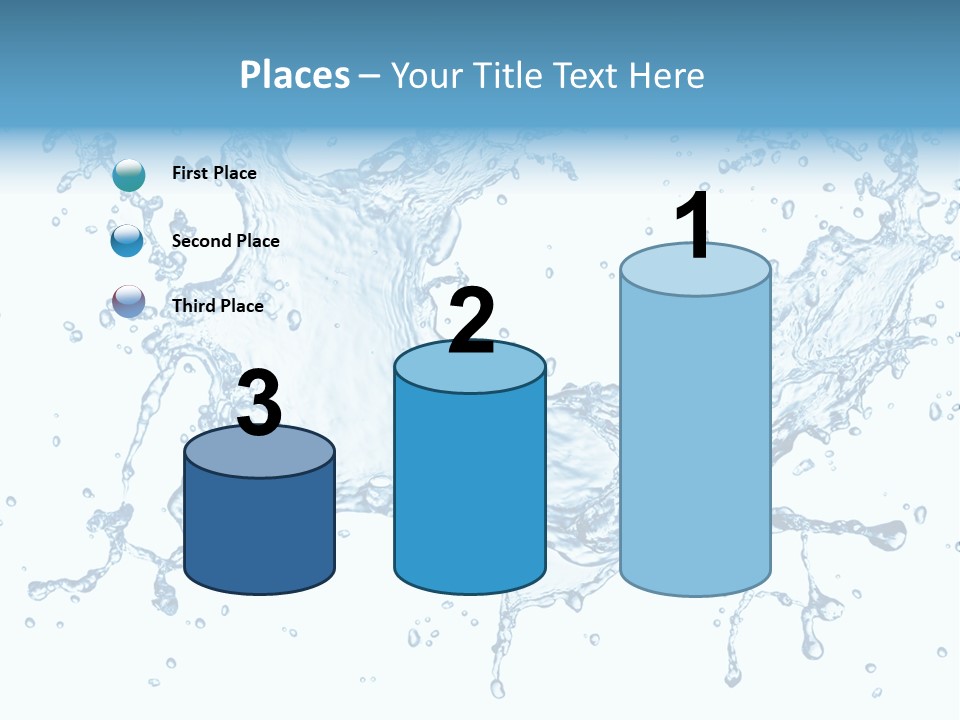 Pouring Splash Clean PowerPoint Template