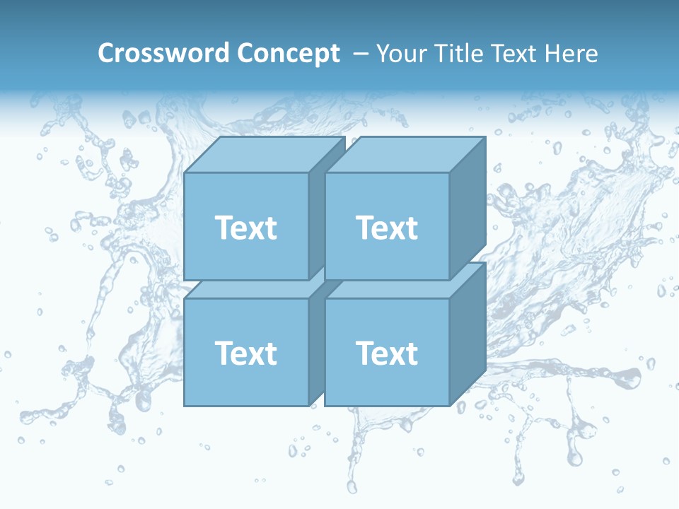Pouring Splash Clean PowerPoint Template