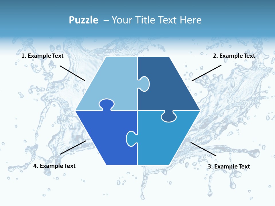 Pouring Splash Clean PowerPoint Template