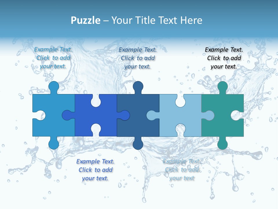 Pouring Splash Clean PowerPoint Template