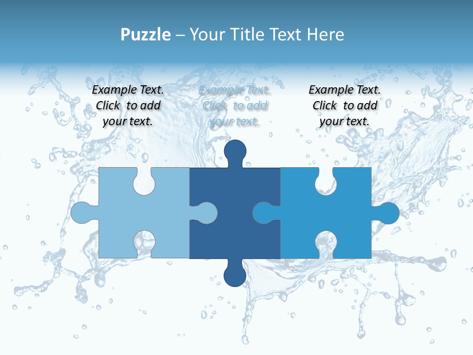 Pouring Splash Clean PowerPoint Template