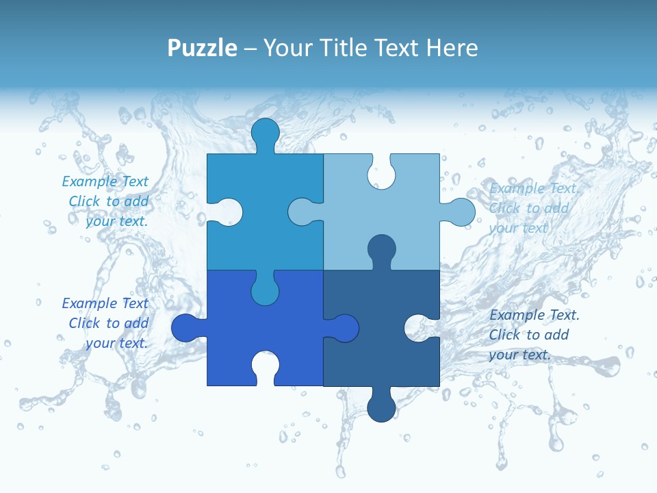 Pouring Splash Clean PowerPoint Template