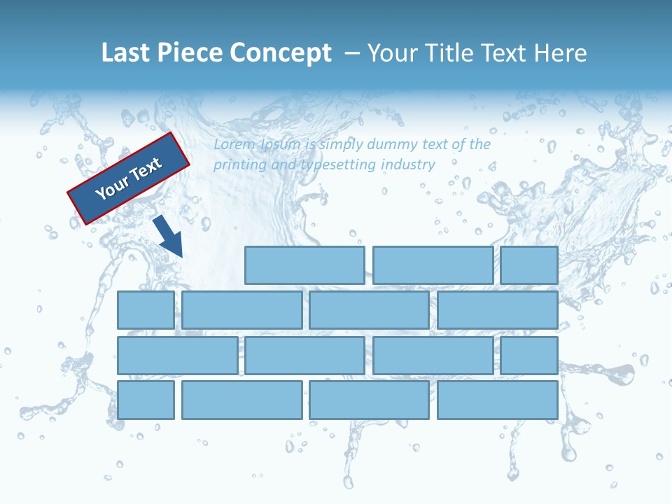 Pouring Splash Clean PowerPoint Template