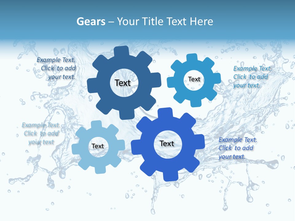 Pouring Splash Clean PowerPoint Template