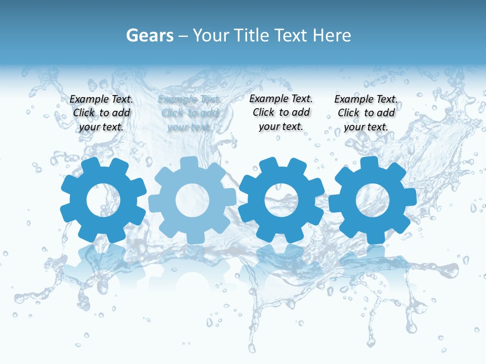 Pouring Splash Clean PowerPoint Template