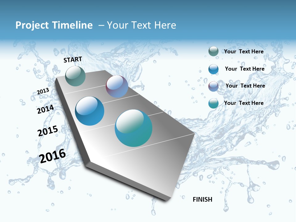 Pouring Splash Clean PowerPoint Template