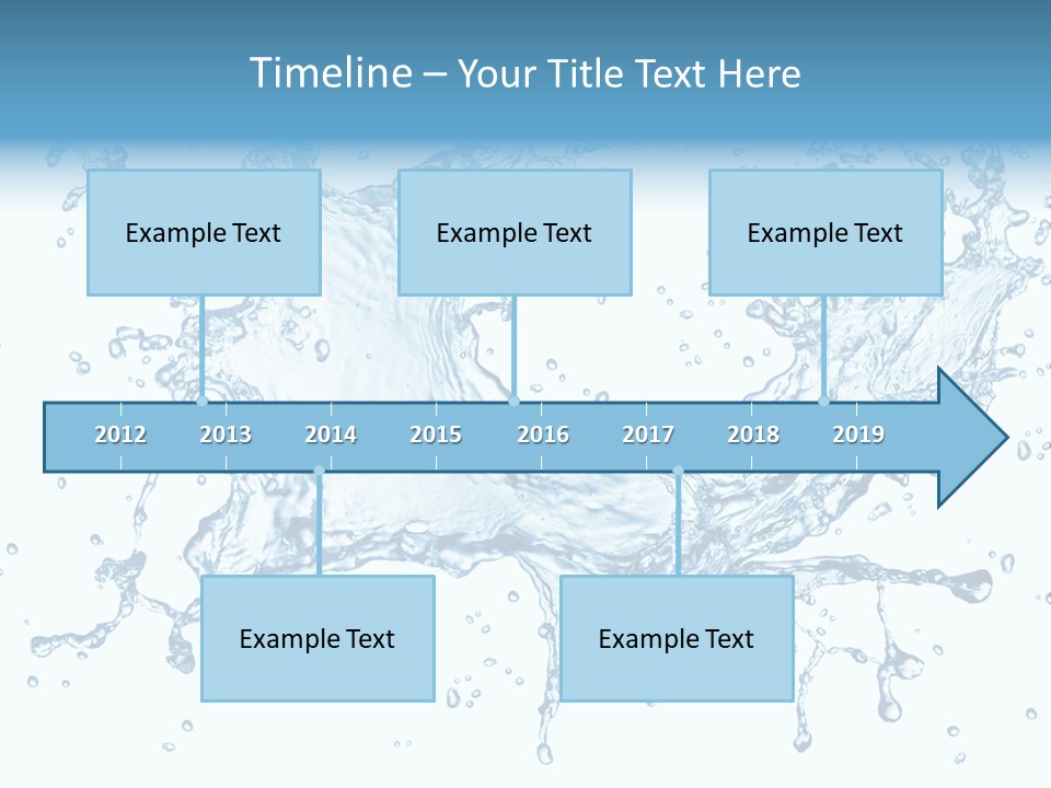 Pouring Splash Clean PowerPoint Template