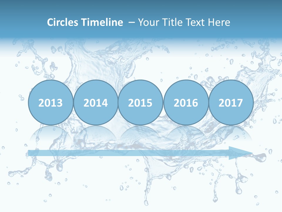 Pouring Splash Clean PowerPoint Template